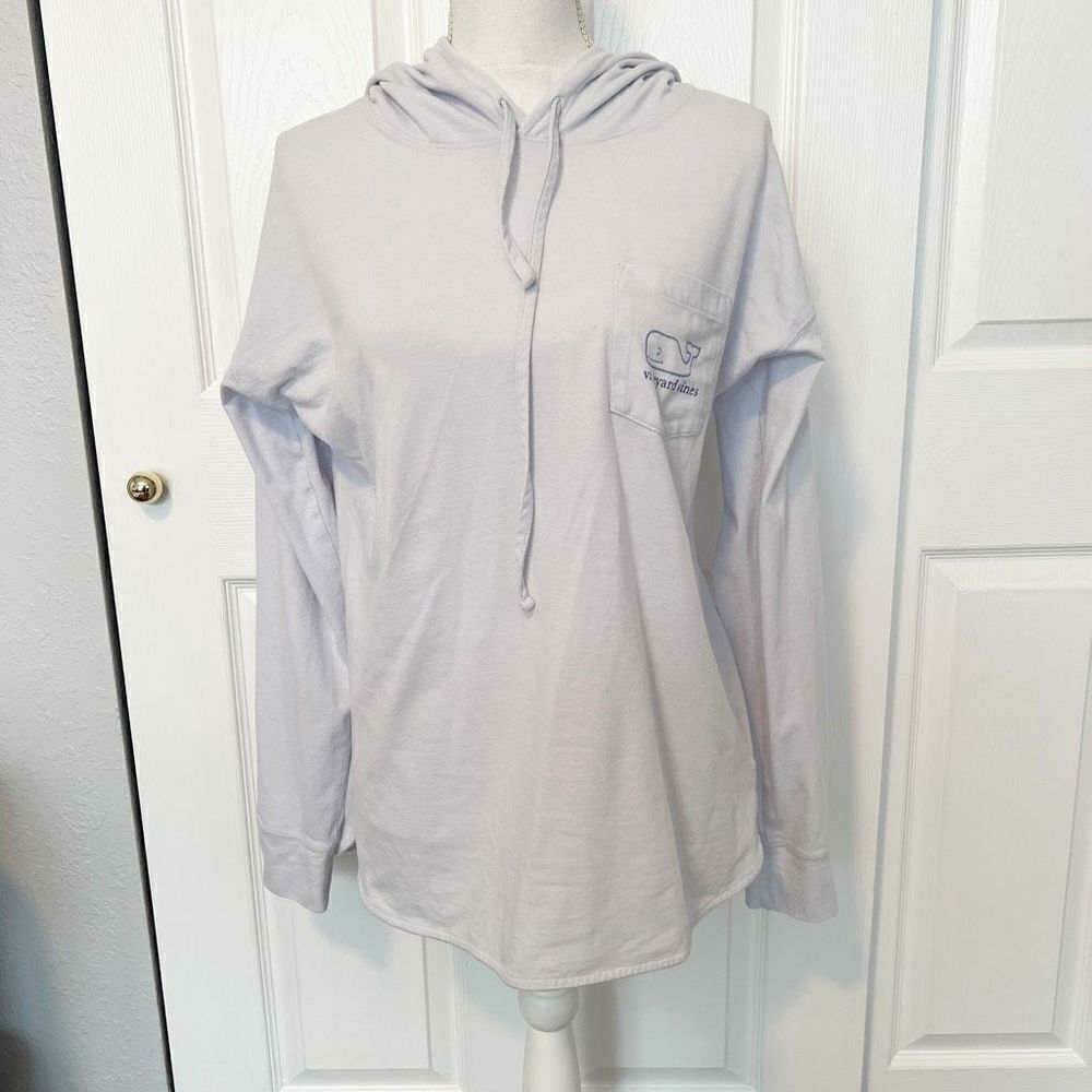 Vineyard Vines Light Blue Long Sleeve TShirt Hoodie Size Medium